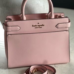 Kate Spade Pink Satchel with Gold Hardware